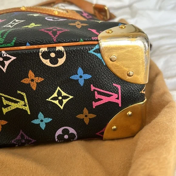 Louis Vuitton Black Multicolor Takashi Murakami shoulder bag - Picture 2 of 8